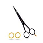 NIXCER Professional Series Super Cut Round Shank Hair Cutting Scissors – Black